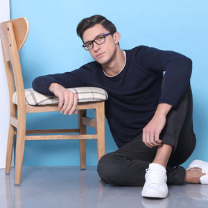 Tortoise Rectangle Full Rim Unisex Eyeglasses by Vincent Chase VC-128860