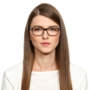 Tortoise Rectangle Full Rim Unisex Eyeglasses by Vincent Chase VC-128860