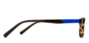 Tortoise Rectangle Full Rim Unisex Eyeglasses by Vincent Chase VC-128860