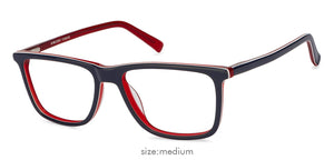 Blue Rectangle Full Rim Unisex Eyeglasses by Vincent Chase Online-121940