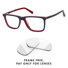 Load image into Gallery viewer, Blue Rectangle Full Rim Unisex Eyeglasses by Vincent Chase Online-121940