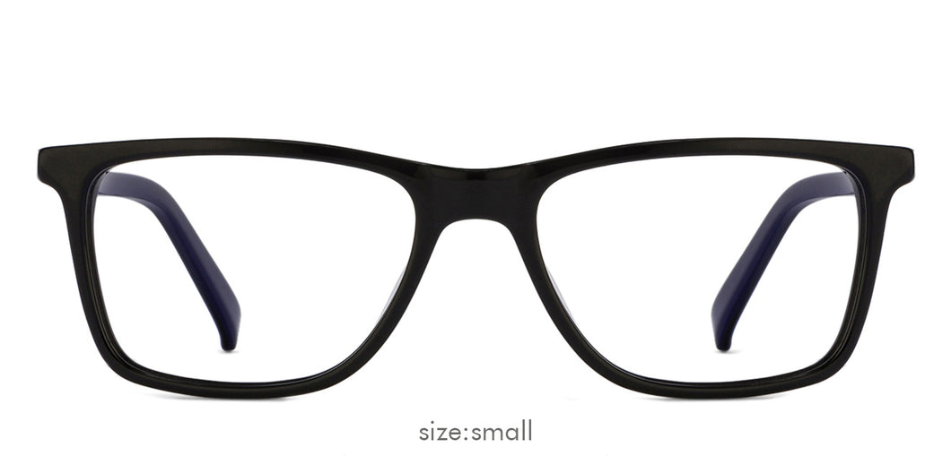 Black Rectangle Full Rim Unisex Eyeglasses by Vincent Chase Online-121944