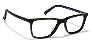 Black Rectangle Full Rim Unisex Eyeglasses by Vincent Chase Online-121944