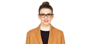Black Rectangle Full Rim Unisex Eyeglasses by Vincent Chase Online-121975