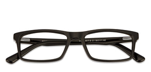 Black Rectangle Full Rim Unisex Eyeglasses by Vincent Chase Online-121975