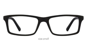 Black Rectangle Full Rim Unisex Eyeglasses by Vincent Chase Online-121975