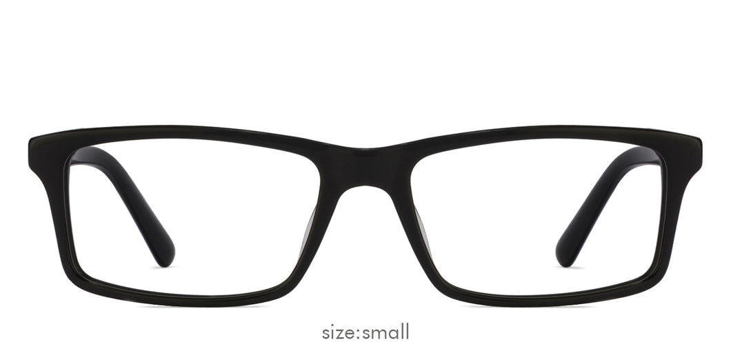 Black Rectangle Full Rim Unisex Eyeglasses by Vincent Chase Online-121975
