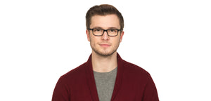 Black Rectangle Full Rim Unisex Eyeglasses by Vincent Chase Online-121975