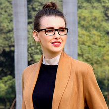 Load image into Gallery viewer, Black Rectangle Full Rim Unisex Eyeglasses by Vincent Chase Online-121975