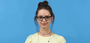 Black Rectangle Full Rim Unisex Eyeglasses by Vincent Chase Online-121997