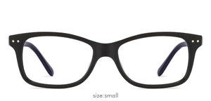 Black Rectangle Full Rim Unisex Eyeglasses by Vincent Chase Online-121997