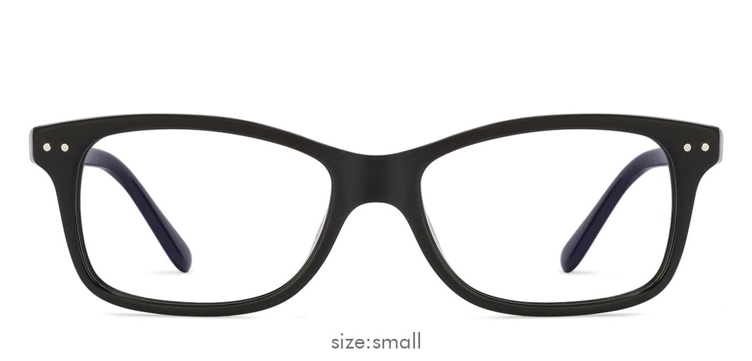 Black Rectangle Full Rim Unisex Eyeglasses by Vincent Chase Online-121997