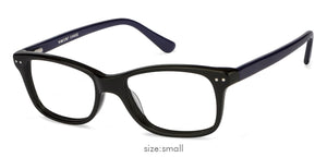 Black Rectangle Full Rim Unisex Eyeglasses by Vincent Chase Online-121997