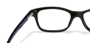 Black Rectangle Full Rim Unisex Eyeglasses by Vincent Chase Online-121997