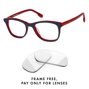 Blue Wayfarer Full Rim Unisex Eyeglasses by Vincent Chase VC-122011
