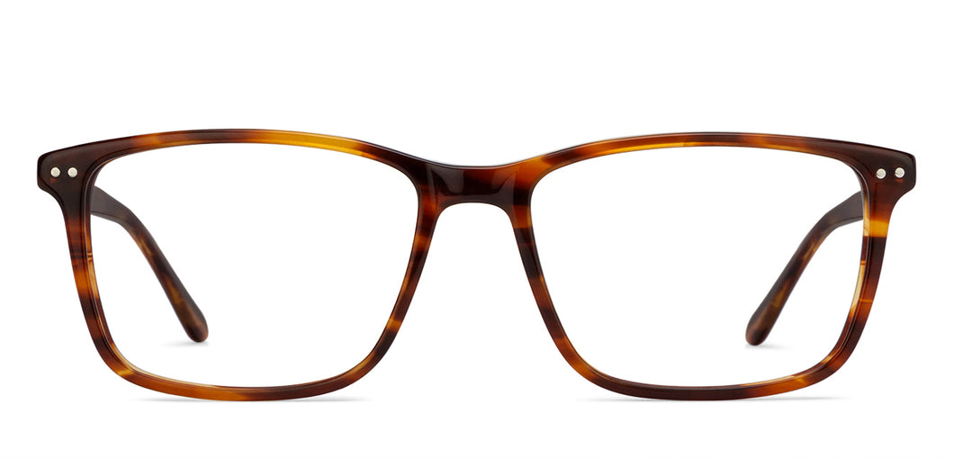 Tortoise Rectangle Full Rim Unisex Eyeglasses by Vincent Chase Online-128862