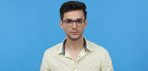 Transparent Rectangle Full Rim Unisex Eyeglasses by Vincent Chase VC-122052
