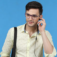 Load image into Gallery viewer, Transparent Rectangle Full Rim Unisex Eyeglasses by Vincent Chase VC-122052