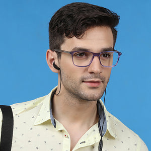 Transparent Rectangle Full Rim Unisex Eyeglasses by Vincent Chase VC-122052