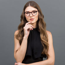 Load image into Gallery viewer, Black Round Full Rim Unisex Eyeglasses by Vincent Chase Online-122112