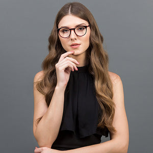 Black Round Full Rim Unisex Eyeglasses by Vincent Chase Online-122112