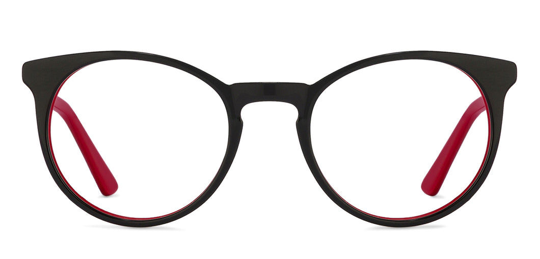 Black Round Full Rim Unisex Eyeglasses by Vincent Chase Online-122112