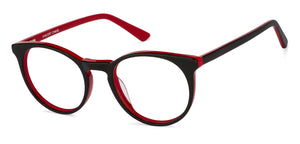 Black Round Full Rim Unisex Eyeglasses by Vincent Chase Online-122112