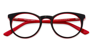 Black Round Full Rim Unisex Eyeglasses by Vincent Chase Online-122112
