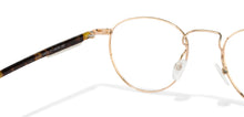 Load image into Gallery viewer, Gold Round Full Rim Unisex Eyeglasses by Vincent Chase VC-122209