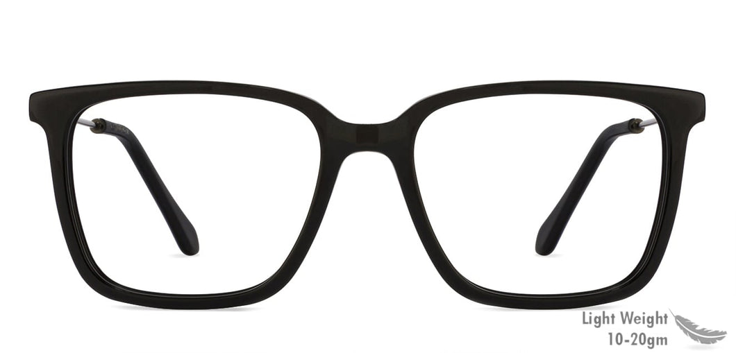 Black Square Full Rim Unisex Eyeglasses by Vincent Chase Online-122174