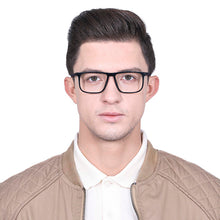 Load image into Gallery viewer, Black Rectangle Full Rim Unisex Eyeglasses by Lenskart Air Online-129709