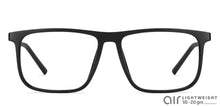Load image into Gallery viewer, Black Rectangle Full Rim Unisex Eyeglasses by Lenskart Air Online-129709