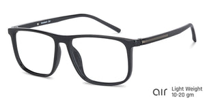 Black Rectangle Full Rim Unisex Eyeglasses by Lenskart Air Online-137398