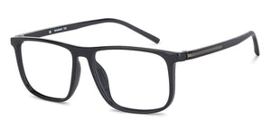 Black Rectangle Full Rim Unisex Eyeglasses by Lenskart Air Online-137398