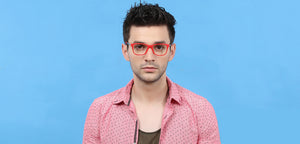 Red Wayfarer Full Rim Unisex Eyeglasses by Vincent Chase Online-121861
