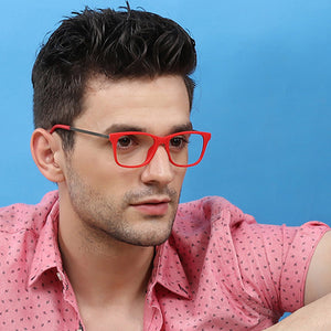 Red Wayfarer Full Rim Unisex Eyeglasses by Vincent Chase Online-121861
