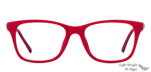 Red Wayfarer Full Rim Unisex Eyeglasses by Vincent Chase Online-121861
