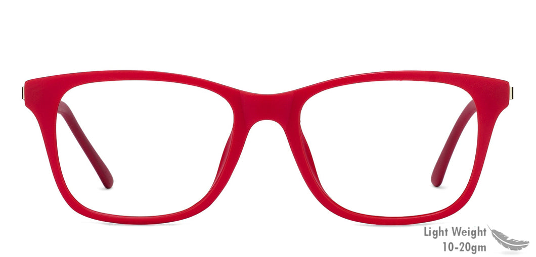 Red Wayfarer Full Rim Unisex Eyeglasses by Vincent Chase Online-121861