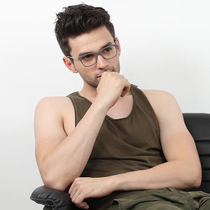 Grey Wayfarer Full Rim Unisex Eyeglasses by Vincent Chase Online-121862