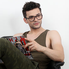 Load image into Gallery viewer, Black Aviator Full Rim Unisex Eyeglasses by Vincent Chase Online-124039