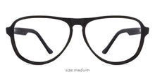 Load image into Gallery viewer, Black Aviator Full Rim Unisex Eyeglasses by Vincent Chase Online-124039