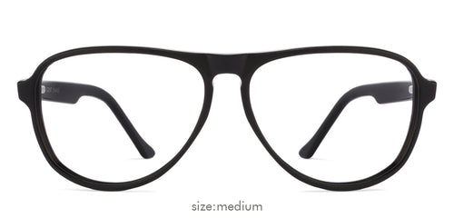 Black Aviator Full Rim Unisex Eyeglasses by Vincent Chase Online-124039
