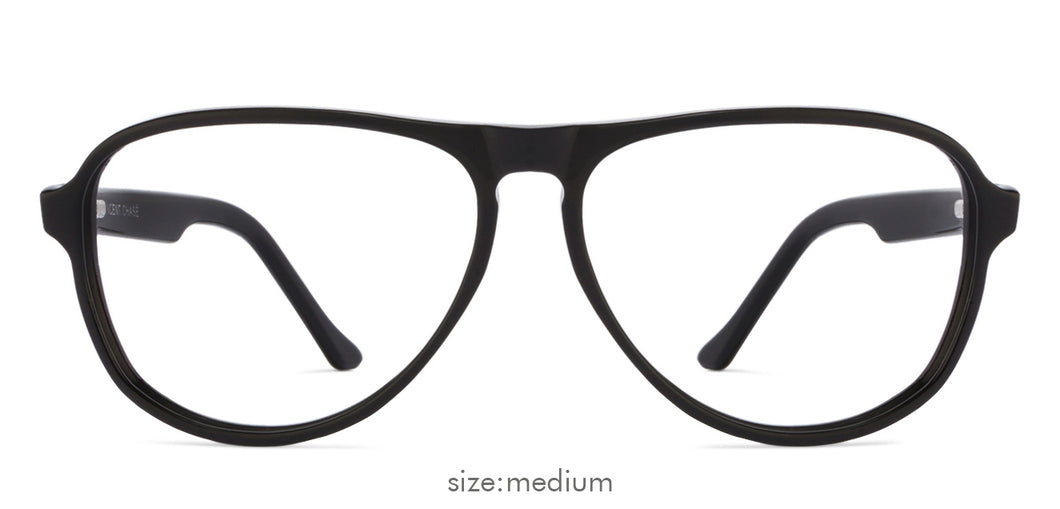 Black Aviator Full Rim Unisex Eyeglasses by Vincent Chase Online-124039