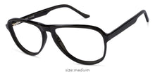 Load image into Gallery viewer, Black Aviator Full Rim Unisex Eyeglasses by Vincent Chase Online-124039