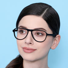 Load image into Gallery viewer, Black Aviator Full Rim Unisex Eyeglasses by Vincent Chase Online-131812