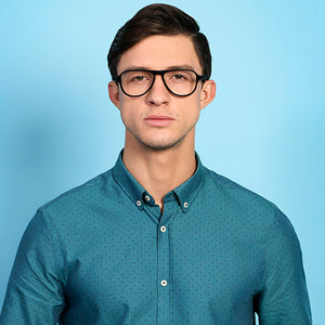 Black Aviator Full Rim Unisex Eyeglasses by Vincent Chase Online-131812