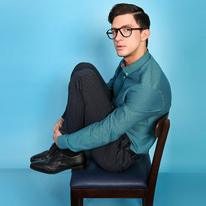 Black Aviator Full Rim Unisex Eyeglasses by Vincent Chase Online-131812