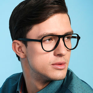 Black Aviator Full Rim Unisex Eyeglasses by Vincent Chase Online-131812