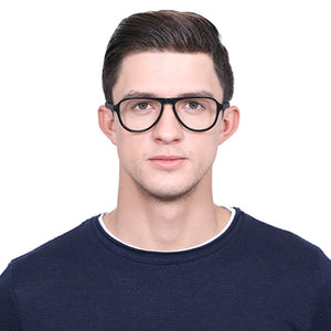 Black Aviator Full Rim Unisex Eyeglasses by Vincent Chase Online-131812