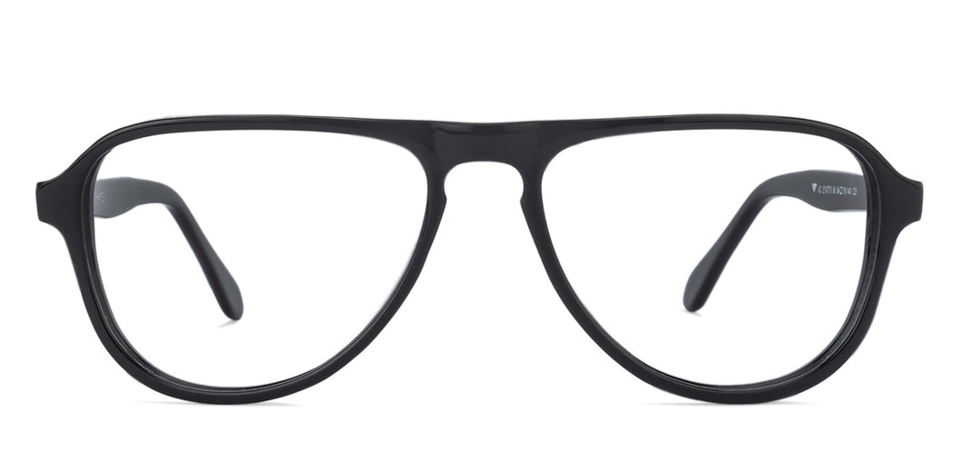 Black Aviator Full Rim Unisex Eyeglasses by Vincent Chase Online-131812